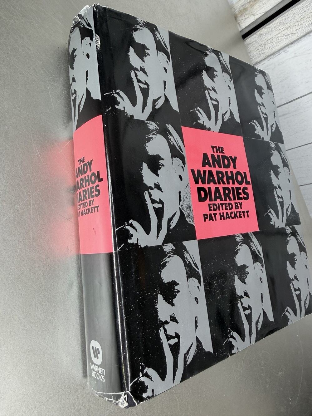 Vintage THE ANDY WARHOL DIARIES 1989 HC DJ Warner Books 1st Printing